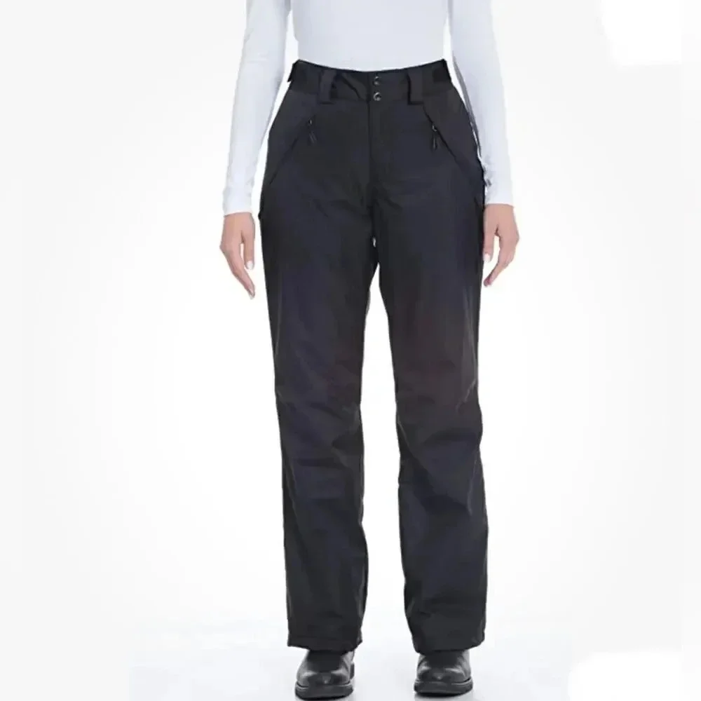 GERRY Women's 4-Way Stretch Water Resistant Fleece Lined Snow Pants NEW